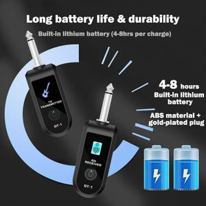 Sistema de Transmisor y Receptor Inalámbrico <span class=keywords><strong>para</strong></span> Guitarra VOXFULL GT1 2.4G <span class=keywords><strong>para</strong></span> Guitarra Eléctrica, <span class=keywords><strong>Bajo</strong></span> e Instrumentos de Viento - Product Image 5