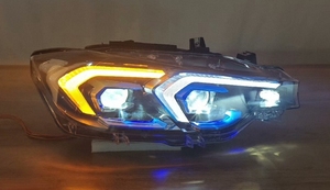 Luces de Coche Usadas AKD para <span class=keywords><strong>BMW</strong></span> <span class=keywords><strong>Serie</strong></span> <span class=keywords><strong>3</strong></span> <span class=keywords><strong>F30</strong></span> F31 F35 2012-2018, Estilo Ikon, DRL con Ojos de Ángel, 8000K, Accesorios Automotrices - Product Image 2