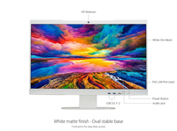 OEM 23,8 27 Zoll POE All-in-One Desktop-Computer-Bildschirm mit Power Over Ethernet für Medizin- und Bildungsszenarien