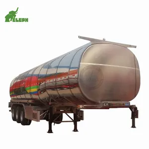 Novo tanque de leite de caminhão tri-eixo 35000L -60000L de aço inoxidável, caminhão tanque de leite de aço, caminhão tanque de leite para venda