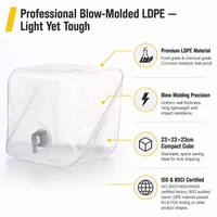 Gel échographique en baril de 20L pour réactifs d'hématologie, Cube de développement Cubitainer 	 Conteneur en plastique pliable et peu encombrant