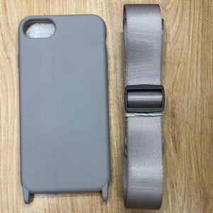 Étui de téléphone en silicone liquide populaire avec <span class=keywords><strong>bandoulière</strong></span> croisée réglable pour <span class=keywords><strong>iPhone</strong></span> 15Pro Max étui de téléphone étui souple complet - Product Image 4