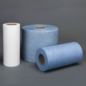 ヘビーデューティーウッドパルプスパンレース不織布工業用クリーニングワイプ - Product Image 3