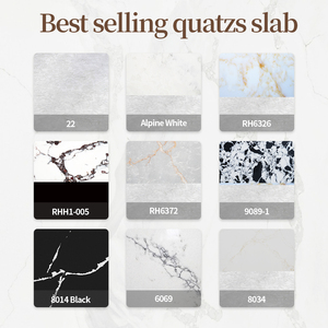 RUNPIN Losa <span class=keywords><strong>de</strong></span> <span class=keywords><strong>Cuarzo</strong></span> Blanco Espejo 3200x1600 20mm para Encimera Prefabricada, Suelo y Tocador, Proyecto Personalizado OEM ODM - Product Image 5