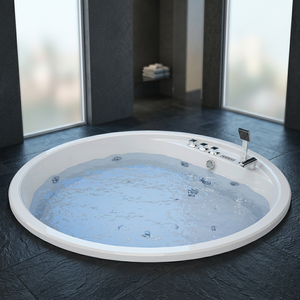 Bañera Rectangular Moderna de Acrílico CROSS WX con Control Táctil, Hidromasaje, 8 Jets, Ecológica, Drenaje Automático para Baño - Product Image 3