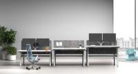 Bureau de poste de travail modulaire Table de bureau intelligente moderne blanche 2 3 4 6 personnes Mobilier de bureau pour espaces ouverts