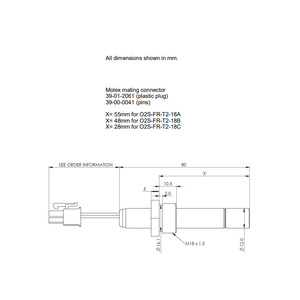 เซ็นเซอร์ออกซิเจนเซอร์โคเนียแบบเกลียว SST UK รุ่น O2S-FR-T2-18CBA สำหรับตรวจสอบก๊าซไอเสีย - Product Image 4