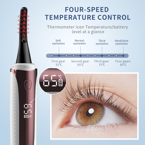 Recourbe-cils chauffants électriques <span class=keywords><strong>Magiccurl</strong></span>, rechargeables par type C, chauffe rapide, 4 modes de chauffe, écran LED, longue durée 24 heures - Product Image 2
