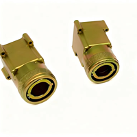 Connecteur circulaire multipin étanche de qualité industrielle ARINC 600 avec coque filtrante femelle, contacts plaqués or, alliage d'aluminium