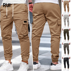 RUIQUWIN Wholesale Men's <b>Cargo</b> <b>Pants</b> Tactical <b>Work</b> <b>Pants</b> Summer Lightweight Multi Pockets Loose Straight Casual Workwear Custom - Product Image 1