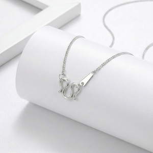 Chaîne fine et délicate en platine Pt950, style chic superposé, blanc minimaliste, unisexe, décontractée, empilable, bijou délicat, cadeau, 3.46g Longjia - Product Image 4