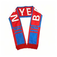 Écharpe de supporter de football/soccer en polyester jacquard tricoté, imprimée par sublimation, design personnalisé, promotionnelle, pour événements sportifs