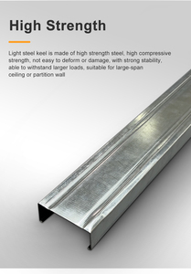 Thiết kế hiện đại mạ kẽm ánh sáng thép Keel tường góc thạch cao Trần hồ sơ furring kênh cho nội thất Trần lưới thành phần - Product Image 5
