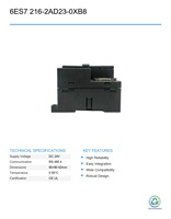 CPU Siemens 6ES7 216-2AD23-0XB8 Usada, Unidad Principal PLC Compacta 226, Controlador de Programación PLC Inteligente para Automatización Industrial