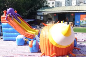 Grand videur gonflable commercial de glissière d'eau de poulpe avec double ruelles <span class=keywords><strong>pour</strong></span> l'usage de plage ou de parc - Product Image 5