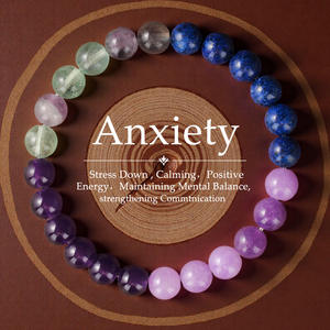 Bracciale di Gioielleria Raffinata C&J Yanye, Serie Colorata con Perline, Cristalli e Pietre Naturali Rotonde - Product Image 3