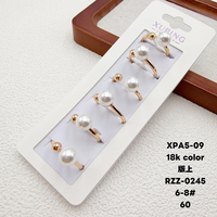 Bijoux XUPING, mode, plaqué or 18 carats, perle, cuivre, bagues pour femmes