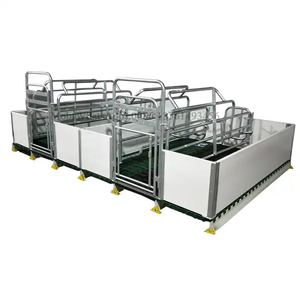 Vendita calda doppio corpo stile europeo scrofa gestazione penna maiale casse da parto penna gabbia automatica per maiali - Product Image 1