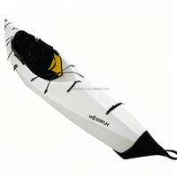 Kayak pliable en 3 minutes avec siège et repose-pieds réglables pour l'exploration fluviale, la pêche à la ligne et la pêche de compétition