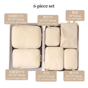 Juego de 6 Bolsas Organizadoras de Viaje Comprimibles para Maletas, Armario y Ropa, Bolsas para Organizar Edredones - Product Image 2