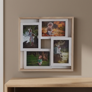 Solid Wood Customized Foldable Modern Photo <b>Frame</b> 4x6 Inch Combined Design Wall <b>Mount</b> - Product Image 6