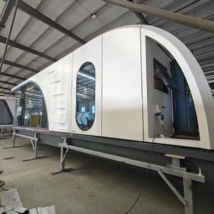 Umweltfreundliches Luxus-Miniatur-Stahlkonstruktion Schwimmendes Vorgefertigtes Hausboot Wasserdichtes Hausboot für Hotel Wohnzimmer Schlafzimmer - Product Image 5