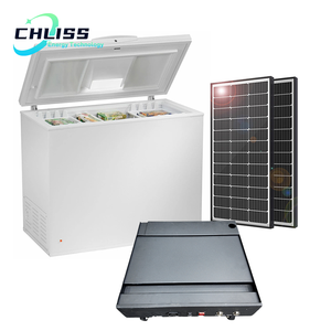Réfrigérateur et Congélateur Solaires à Fonctionnement Silencieux pour Foyers Modernes avec Intégration de Panneaux Solaires et Faible <span class=keywords><strong>Consommation</strong></span> d'Énergie pour la Cuisine - Product Image 1