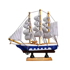 montiert modell schiff Suppliers-TaiLai Holzhandwerk Neues voll montiertes Display Schiffs modell Nautisches Dekor für Heim-und Büro dekoration