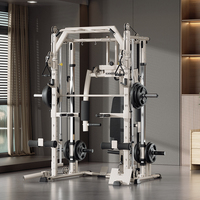 Máquina Smith Multifuncional KST Todo en Uno con Sistema de Poleas y Cable Crossover para Gimnasio en Casa, Estructura de Soporte y Equipo de Fitness