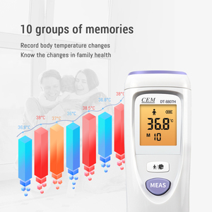 เครื่องวัดอุณหภูมิอินฟราเรดบริเวณหน้าผากทางคลินิกแบบไม่สัมผัส DT-8807H ใช้ด้วยมือสามารถเลือกได้สำหรับเด็ก - Product Image 5