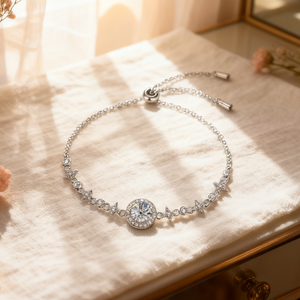 Conjunto de joyería de moissanita nupcial de Plata de Ley 925 para boda para mujer Gra certificado Vvs 1ct pendientes de diamantes pulsera collar - Product Image 4