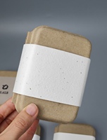 Boîte de classement en carton écologique biodégradable en pâte vierge, couleur naturelle, sans moisissure, avec pochette personnalisée