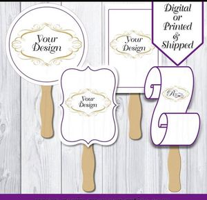 Éventails personnalisés avec découpe de visage – Parfaits pour les fêtes, mariages et événements – Cadeaux de fête personnalisés - Product Image 3