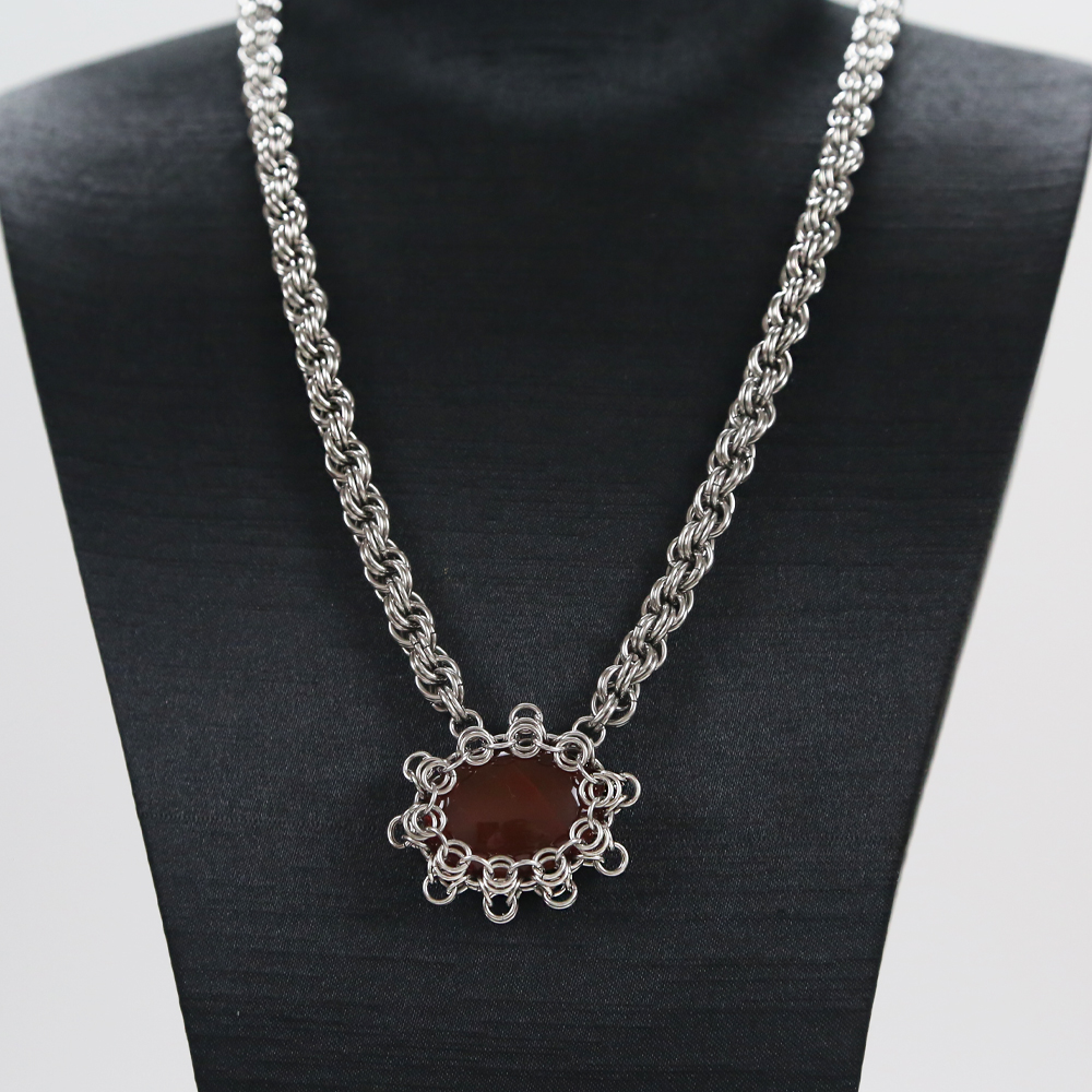 Collar Ágata Roja