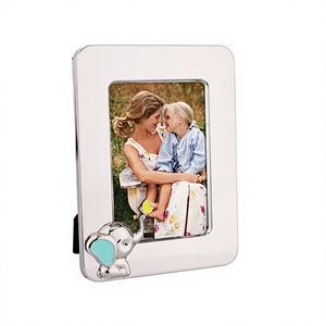 Winko <b>ELEPHANT</b> Zinc Alloy Metal Photo Frame 10x15cm 3D <b>Elephant</b> Design Eco-friendly for Modern Elegant Cream Epoxy Nickel - Product Image 1
