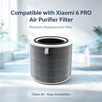 Filtro de Repuesto de Cartucho de Fibra de Carbono para Purificador de Aire 6 Pro, Filtro HEPA para el Hogar