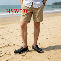 HY, Long Walk Hard Wear, Chaussures bateau minimalistes à semelle extérieure en caoutchouc colorée, style Penny, avec coutures expertes, populaires sur le marché jamaïcain HSW032