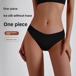 Culottes pour femmes en soie glacée, culottes string sans couture, sous-vêtements de couleur bonbon, string taille basse, plusieurs couleurs, lingerie féminine, <span class=keywords><strong>tanga</strong></span> - Product Image 3