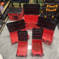 Boîte à outils d'atelier en plastique OEM de haute qualité pour un rangement efficace, chariot d'organisation d'outils pour garage automobile, ensembles de boîtes à outils 5 en 1