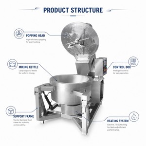 Máquina de <span class=keywords><strong>Palomitas</strong></span> de Maíz Automática, Eléctrica, Comercial e Industrial, Operada a Gas - Product Image 4
