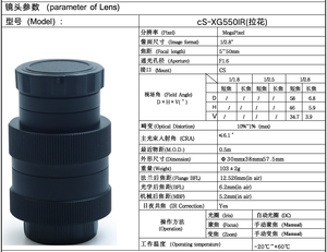 1.6 <span class=keywords><strong>F1</strong></span> Objectif de vidéosurveillance à iris manuel à focale variable 5-<span class=keywords><strong>50mm</strong></span> pour caméra de vidéosurveillance à monture CS au format 1/2.8 Longueur focale 2.8mm - Product Image 5