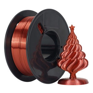เส้นใยพิมพ์สามมิติ KINGROON Silk PLA ขนาด 1.75 มม. น้ำหนัก 1 กก. สำหรับเครื่องพิมพ์ FDM สีทองแดงเดี่ยว - Product Image 1