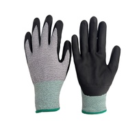 Gants de travail en nylon et élasthanne 15Gauge, tricotés, avec revêtement en mousse de nitrile, gants de travail enduits de NBR
