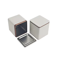 Boîte en métal rétro blanche 90, emballage métallique mat exquis et populaire pour thé, pizza, gâteau, pain, aliments pour bébés et plus encore