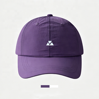 Casquettes Gorpcore pour adultes en nylon Ripstop, 6 panneaux, séchage rapide, respirantes, avec logos réfléchissants en silicone 3D personnalisés et lettres sportives