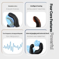 Silikon-Sexspielzeug Heizender Vibrierender Analplug Chrysanthemen-Form Fernbedienung G-Punkt-Stimulation Prostata-Massagegerät
