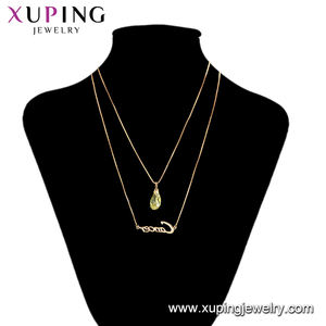 46650 Xuping jóias moda venda quente de alta qualidade elegante 18K ouro personalidade diamante cadeia <span class=keywords><strong>Cancer</strong></span> colar para a mulher - Product Image 6