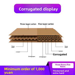 Caja de Embalaje de Cartón Corrugado Ecológica Personalizada Hongming para Decoración y Regalos, Papel Especial Color Piel de Vaca, Venta al Por Mayor - Product Image 3