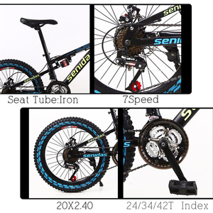 Vente d'usine <span class=keywords><strong>KEYO</strong></span> Vélo de montagne pliable 21 vitesses 20 pouces Frein à disque Cadre en acier avec suspension de fourche et conception entièrement antichoc - Product Image 6