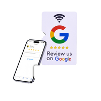 بطاقة أعمال ذكية بتقنية NFC سريعة اللمس، بطاقة جوجل NTAG213/215 للمطاعم والهواتف المحمولة، بطاقة ذكية بتردد 13.56 ميجاهرتز NFC جوجل